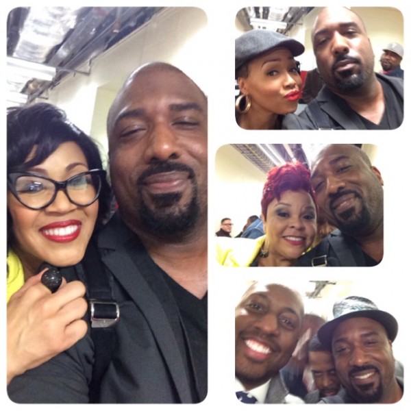 Taking Selfies backstage with Erica Campbell, Goo Goo, Tamela Mann and Isaac Carree.